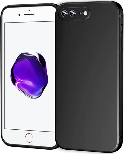 Vista 20 de TENOC Funda para iPhone 6 y iPhone 6s, Funda negra con amortiguador protector antihuellas mate para 4.7 pulgadas