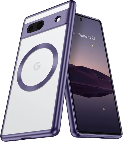Vista 11 de BENTOBEN Funda magnética para Google Pixel 7a compatible con MagSafe, chapada delgada, a prueba de golpes, suave TPU galvanizado, carga inalámbrica