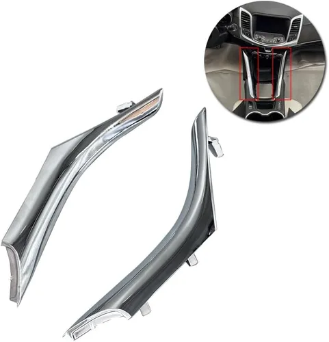 Vista 2 de 1 par de moldura de consola central delantera cromada compatible con Chevrolet SS Sedan 2014-2017