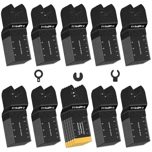 Vista 11 de TrivdPro Hojas de sierra oscilantes 50 piezas, cuchillas multiherramienta