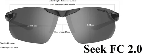 Vista 2 de Tifosi Seek FC 2.0 - Gafas de sol deportivas para hombre y mujer, ideales para ciclismo, golf, senderismo, correr, tenis y pickleball