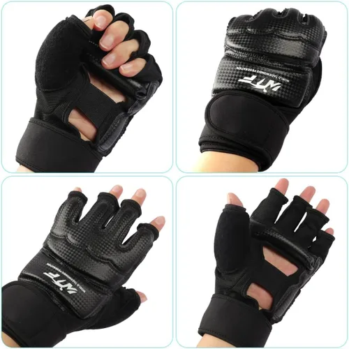 Vista 5 de Punch Bag Training Gloves, LangRay MMA Grappling Gloves for Sparring Martial Arts Boxing Training for Adults and Kids