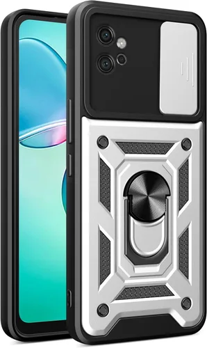 Vista 257 de Compatible con Tecno Pova Neo 2 Bracket Shell, con cubierta deslizante para lente de cámara compatible con Tecno Pova Neo 2 LG6n Case Negro