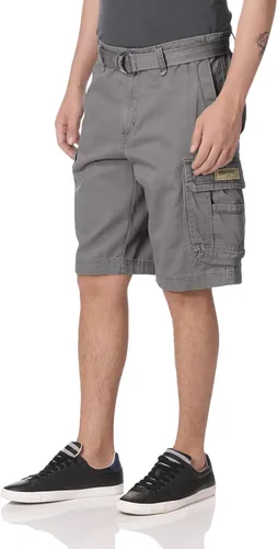 Vista 2 de Unionbay Survivor pantalones cortos de cargo con cinturón para hombre