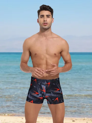 Vista 4 de K898 Men's Square Leg Swimming Jammer Shorts UPF50+,Men Swimsuit Swim Jammers Fabric Shape Retention