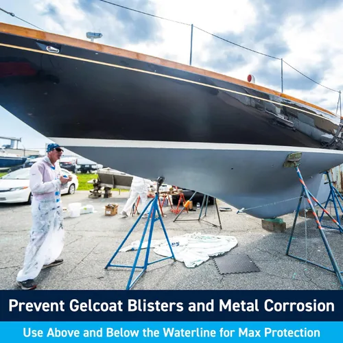 Vista 2 de TotalBoat TotalProtect Sistema de revestimiento barrera epoxy (Gris, Quart)