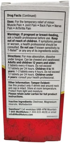 Vista 8 de MediNatura T-Relief - Árnica extra fuerte para aliviar el dolor + 12 activos naturales para aliviar el dolor de espalda, dolor de articulaciones