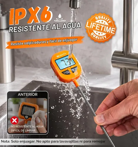 Vista 5 de BOMATA Digital Meat & Candy Thermometer 2 Pack, Include 10" & 5" Probes
