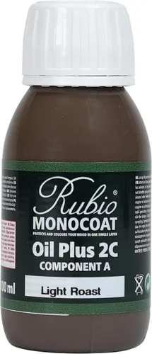 Vista 144 de Rubio Monocoat Muestra de Tinte y Acabado para Madera - Niebla 5% Aceite Plus Parte A Aceite de linaza para madera de secado rápido y ecológico