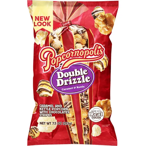 Vista 12 de Bolsa de 9.5 oz de palomitas de maíz con sabor a caramelo de Popcornopolis