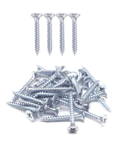 Vista 9 de IMScrews 100 tornillos para paneles de yeso de 1 pulgada, Phillips de cabeza plana #6, rosca fina, punta afilada, ideales para paneles de yeso