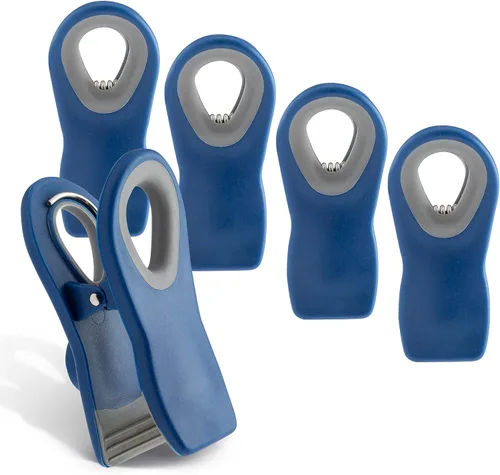 Vista 33 de COOK WITH COLOR Clips para bolsas de chips con imán para almacenamiento de alimentos con agarre hermético para bolsas de pan, bolsas de aperitivos
