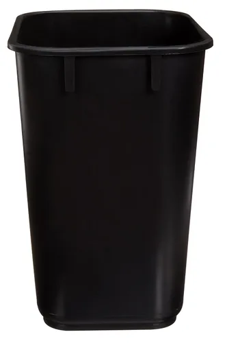 Vista 5 de Amazon Basics Cubo de basura pequeño, papelera rectangular para oficina comercial, 3 galones (paquete de 2), color negro
