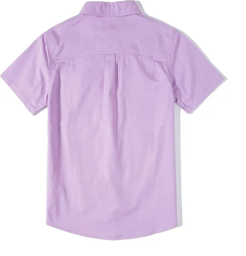 Vista 2 de Tronjori Camisa de manga corta con botones y dos bolsillos para niños