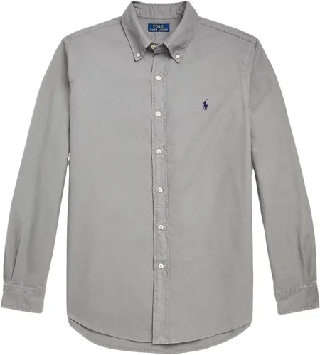 Vista 34 de POLO RALPH LAUREN Men's Classic Fit Plaid Oxford Shirt Blanco básico