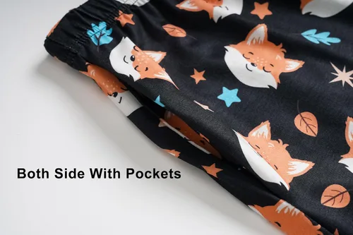 Vista 6 de Hupohoi Conjunto de pijama lindo de verano para niñas grandes, ropa de dormir estampada en forma de corazones a