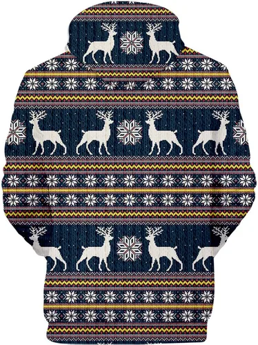 Vista 3 de Novelty Hoodies for Women Christmas Funny Unisex Pullover Fashion Long Sleeve Comfy Fleece Tops Holiday Shirts Top