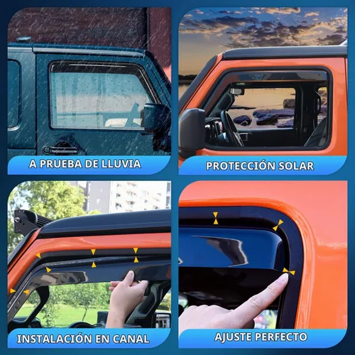 Vista 4 de Nilight protectores de lluvia para canal para Ram 1500 2009 2010 2011 2012 2013 2014 2015 2016 2017 2018 Crew Cab, 2019-2023 Ram 1500 Classic Body