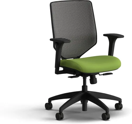 Vista 10 de HON Solve - Silla de oficina ergonómica, soporte de malla con respaldo de malla, soporte lumbar ajustable, brazos ajustables en altura, marco