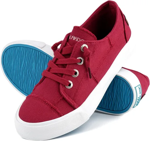 Vista 8 de JENN ARDOR Womens Canvas Shoes Play Sneakers Slip on Low Tops Casual Tennis Shoes Fashion Shoes