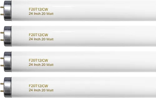Vista 2 de F20T12/CW - Bombilla de 20 W, color blanco frío, tubo fluorescente T12 de 24 pulgadas, 20 W, compatible con Philips Sylvania GE G13 Cap 4