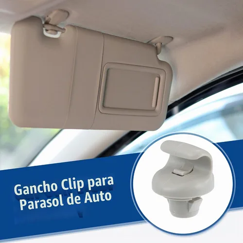 Vista 2 de ACROPIX Clip de plástico para visera solar de automóvil, clip de gancho para visera solar para Nissan 350Z Frontier Versa Note NO.
