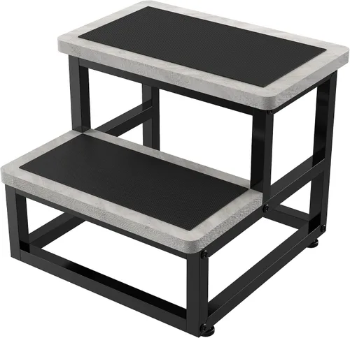 Vista 9 de YAKANJ Taburete Escalón, Taburete Escalón de Madera Resistente para Adultos Niños Pequeños, Taburete de Pie Resistente y Estable para Cocina Baño