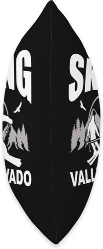 Vista 2 de Skiing Valle Nevado by Vertical Blue Designs Freeride Skiing Valle Nevado Chile Throw Pillow, 16x16, Multicolor