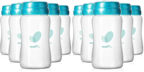 Vista 15 de Evenflo Botellas avanzadas de recolección de leche materna, paquete de 6 unidades de 5 onzas