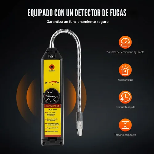 Vista 8 de VTG VOGTEN 4.5 CFM Bomba de vacío y juego de medidor de aire acondicionado, para sistemas Mini Split/HVAC/Auto, kit de manómetro de colector