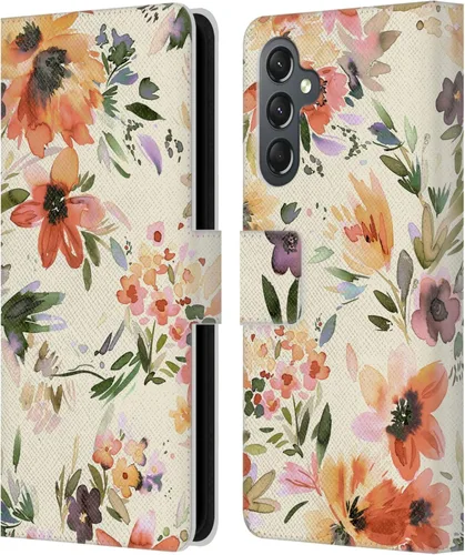 Vista 246 de Head Case Designs Officially Licensed Ninola Butterfly Nature Spring Floral Leather Wallet Case Compatible with Samsung Galaxy A07 4G