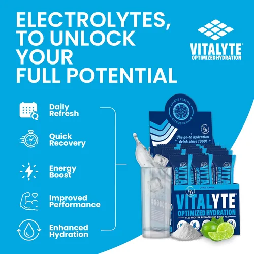 Vista 6 de Vitalyte Paquetes de electrolitos Bebida deportiva isotónica Paquetes de electrolitos en polvo hidratados Paquetes de electrolitos en polvo
