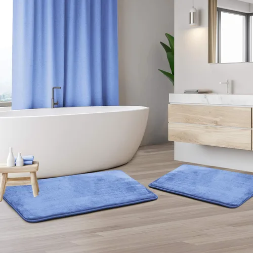 Vista 112 de Clara Clark Alfombra de Baño 24" x 17" - Alfombras de Baño, Tapete de Baño de Espuma Viscoelástica, Afelpado, Acogedor, Ultra Suave, Antideslizante