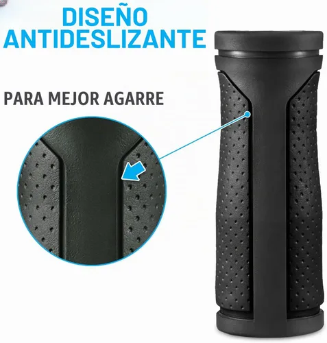 Vista 5 de MARQUE Empuñaduras de cambio para manillar de bicicleta, empuñaduras de cambio de giro de repuesto con diseño antideslizante, goma TPR suave