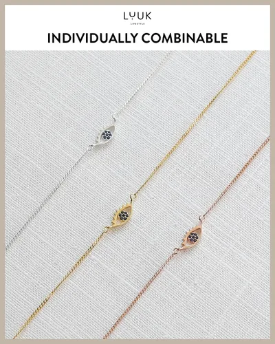 Vista 6 de LUUK LIFESTYLE Collar de filigrana de plata de ley 925 para mujer con colgante, joyería femenina de moda para la vida cotidiana, longitud ajustable