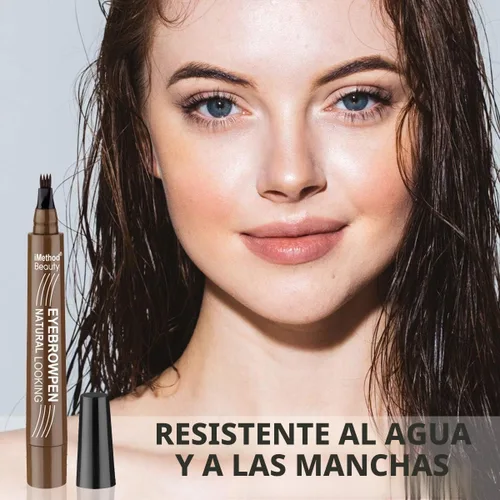 Vista 5 de iMethod - Bolígrafo para tatuaje de cejas con técnica actualizada de microblading, maquillaje de cejas de larga duración, resistente al agua y a