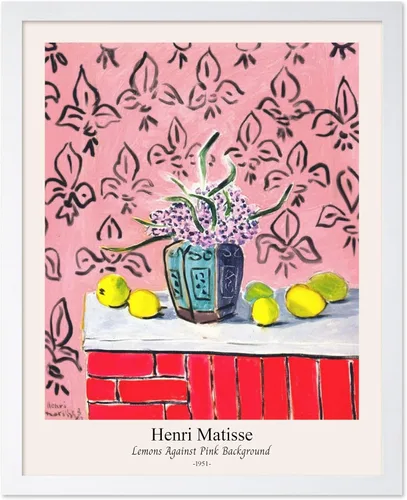 Vista 29 de Monem Art - Póster vintage de Henri Matisse – Gato retro con estampado de pez rojo – Arte de fauvismo – Arte animal – Pintura clásica – Arte fino