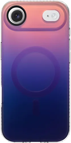 Vista 9 de Funda degradada para iPhone 14 Pro - Diseño multicolor degradado naranja y amarillo, resistente a los impactos y con imanes
