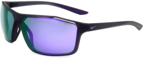 Vista 2 de Nike Gafas de sol rectangulares Windstorm unisex para adultos gris lobo/blanco