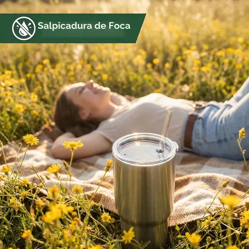 Vista 6 de Tapa de vaso de 30 onzas con popote, paquete de 2 tapas de repuesto