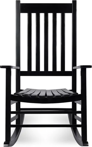 Vista 4 de Shine Company - Silla mecedora Vermont, color negro