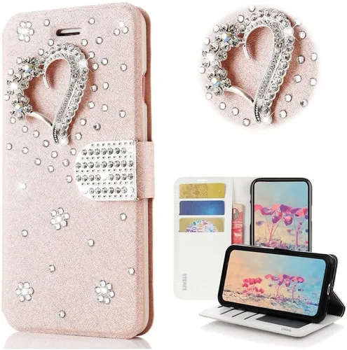 Vista 8 de Bling - Funda para Samsung Galaxy S21 Ultra, elegante, hecha a mano en 3D, diseño de mariposas, con protector de pantalla y correa para el cuello