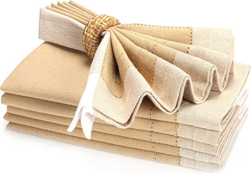 Vista 13 de Servilletas de tela de algodón con dobladillo de 18 x 18 pulgadas, color aguamarina con vainica, servilletas de boda, servilletas de cóctel
