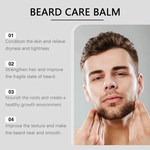 Vista 3 de Estimulante para Barba, Apolo Cosmetics Para Barba, Ultra Potente Bálsamo de Crecimiento, New De Barba, Estimulante Barba Hidrata y Fortalece