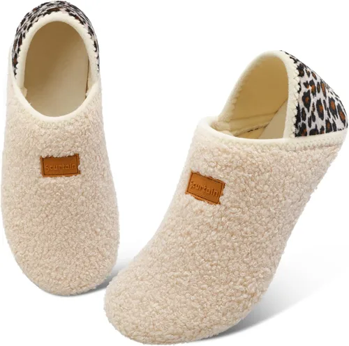 Vista 3 de Scurtain Pantuflas unisex con suela de goma para adultos