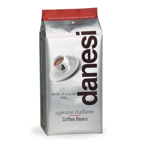 Vista 8 de Danesi Caffe - Granos de café enteros italianos, granos de café expreso y grano entero de tostado medio, perfectos para máquinas de espresso, prensa