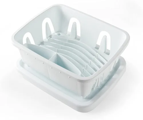 Vista 8 de Camco RV Mini Escurreplatos y Bandeja - Presenta un diseño de bandeja de drenaje inclinada, construcción resistente y es ideal para espacios