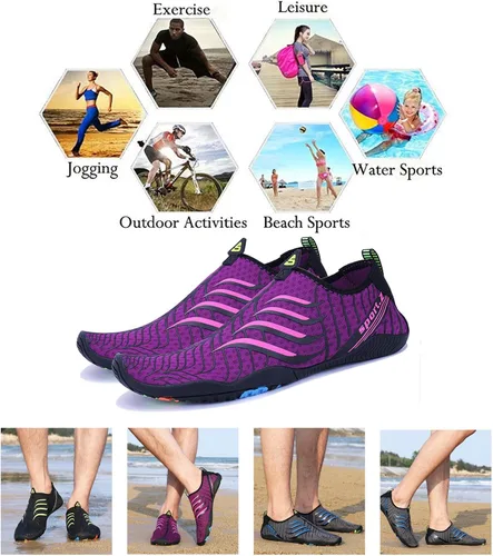 Vista 6 de Zapatos deportivos acuáticos para hombre y mujer PENGCHENG, un secado rápido, ligeros, para pies anchos, suela sólida de drenaje, para deportes