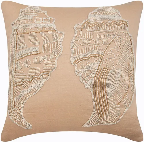 Vista 24 de HomeCentric Funda de almohada geométrica beige, 12 x 12 pulgadas, cuadrado de lino y algodón, círculos contemporáneos de Pascua, círculo de la vida