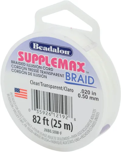 Vista 14 de Beadalon Hilo para cuentas SuppleMax, transparente, 0.01 in / .006 pulgadas